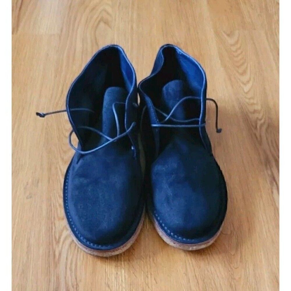 Vince Parsons Suede Chukka Booties Men's Size 10 Black - Picture 8 of 8